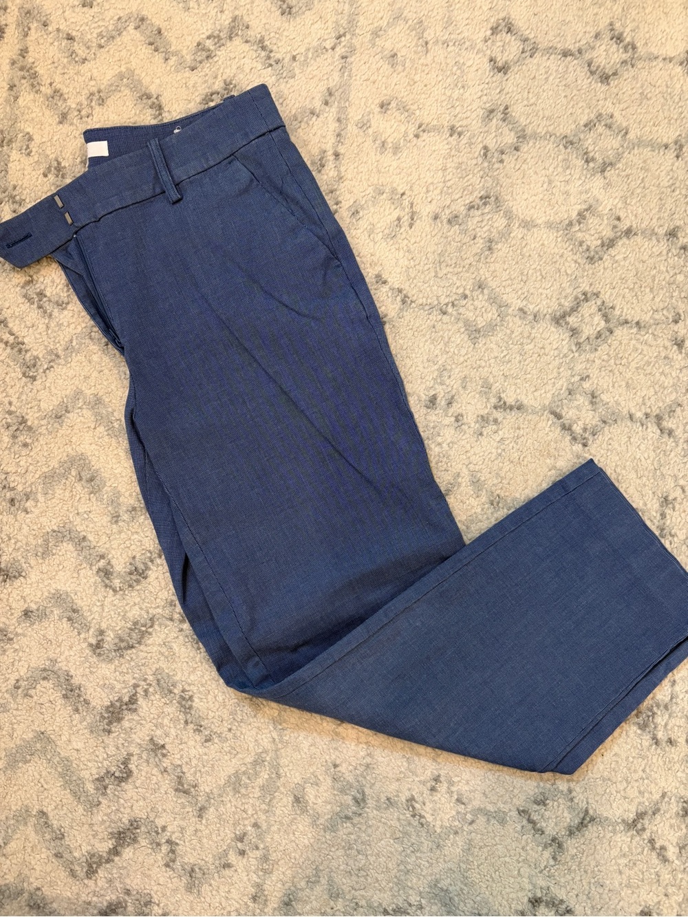 LOFT Blue Textured Pants